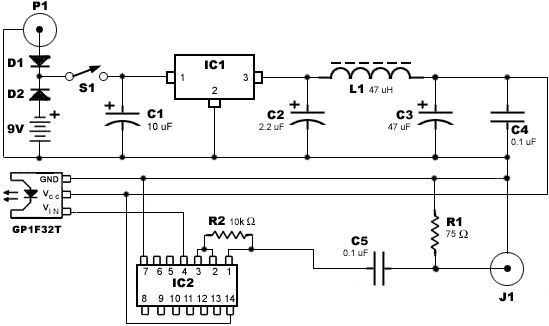 Rf To Optical Converter Circuit